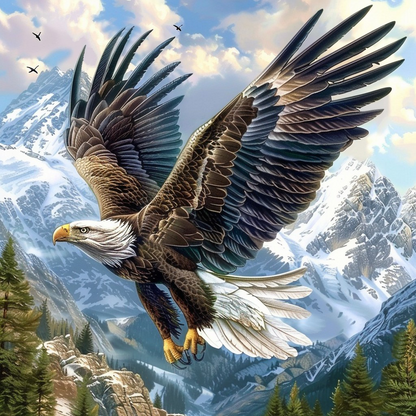 Ein majestätischer Adler - Diamantmalerei