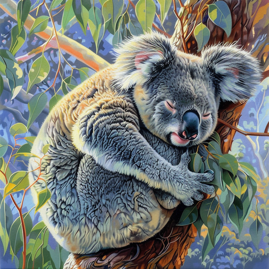 Fais de beaux rêves avec un koala - Diamond Painting