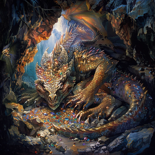 Dragon Pile Treasure - Diamond Painting