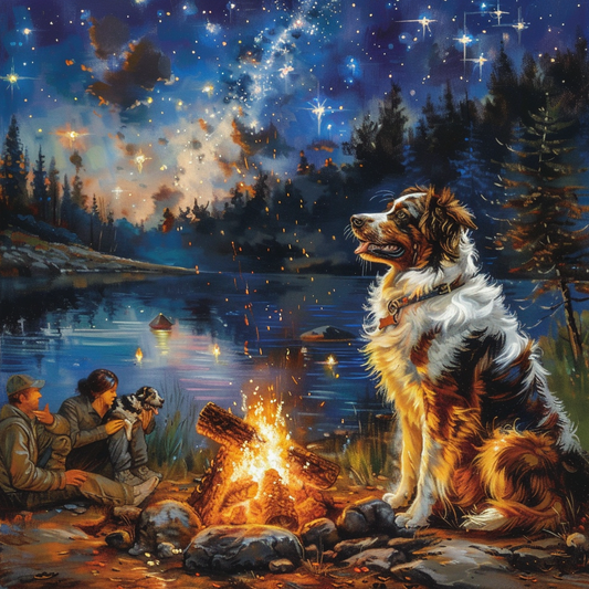Dog Fire - Diamond Painting