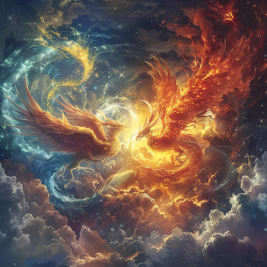 Dragon Phoenix - Diamond Painting