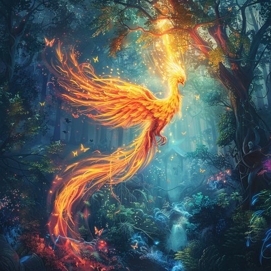 Mythology of phoenix - Diamond Painting