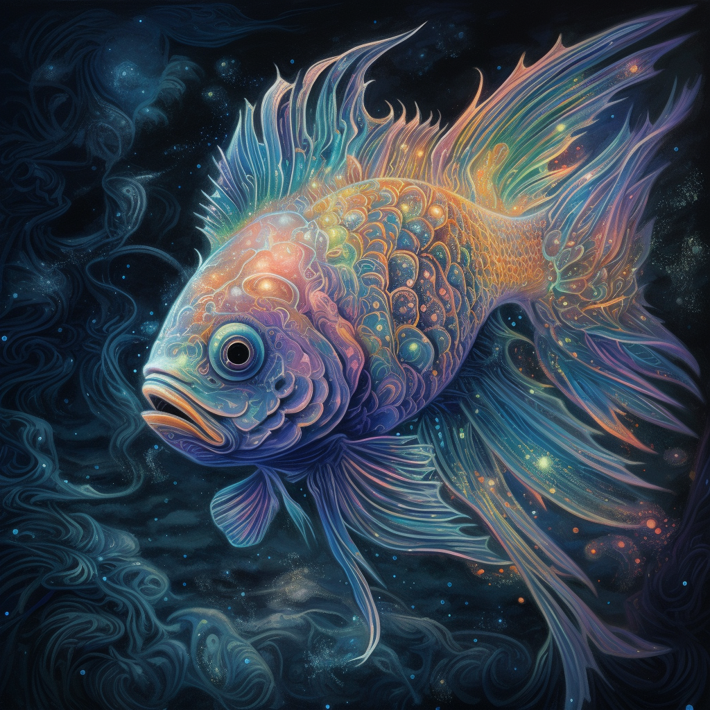 Ancient Fish - Diamond Painting