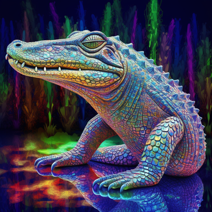 Crocodile - Diamond Painting