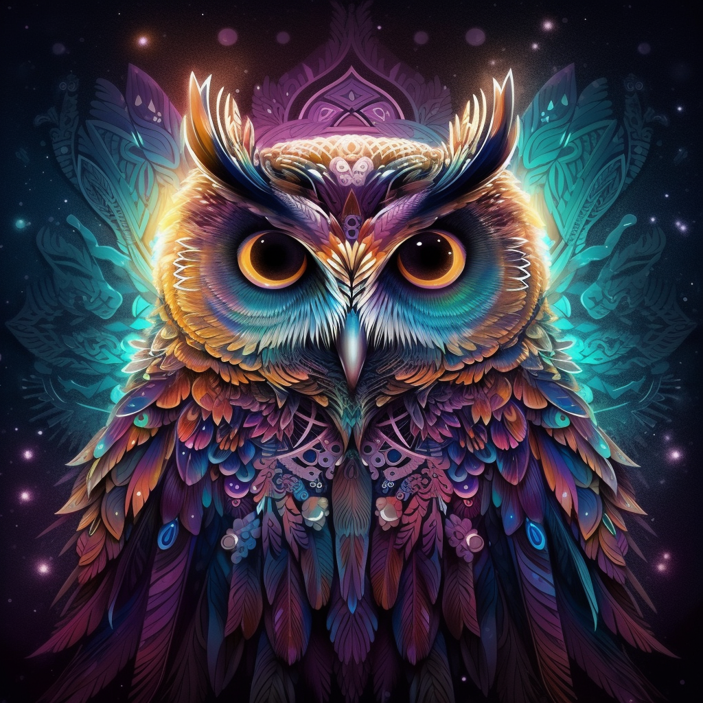 Magical Owl - Diamond Painting