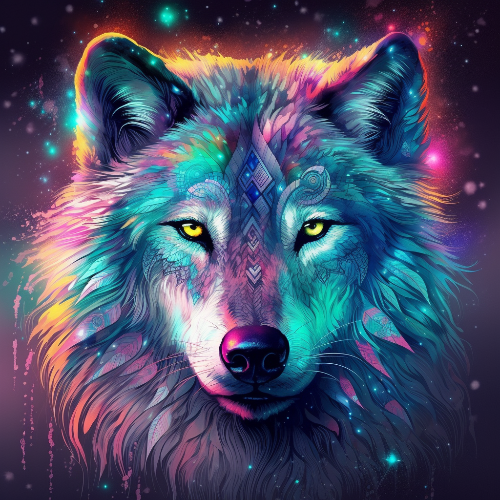 Magical Wolf - Diamond Painting