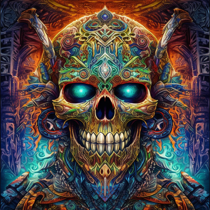 Skull Warrior - Diamond Painting