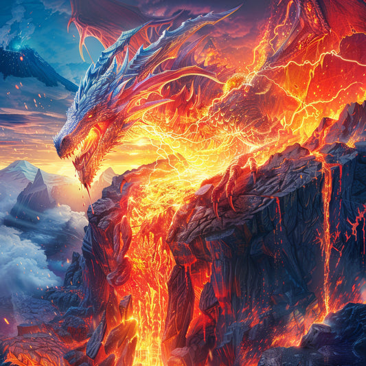 Magma Dragon - Diamond Painting