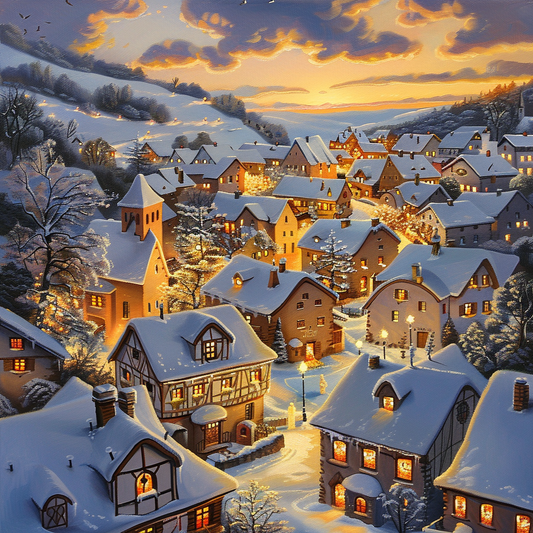 Enchanting Christmas Villages - Diamond Painting