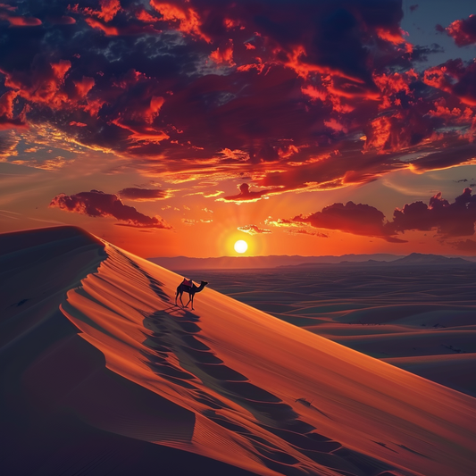 Sahara sunset - Diamond Painting