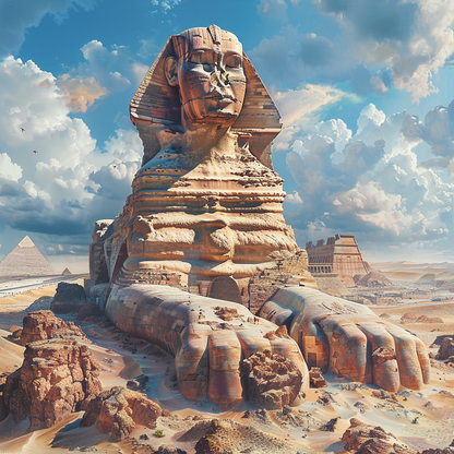Große Sphinx von Gizeh - Diamantmalerei