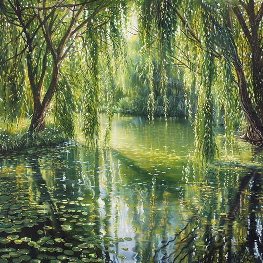 Weeping Willow Trees - Diamond Painting