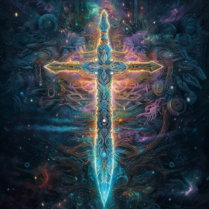 Magic Cross Sword-Diamond Painting