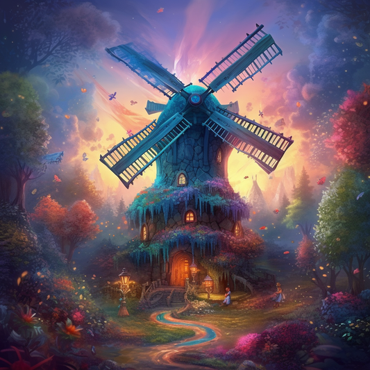 Mystical Windmill - Diamond Painting