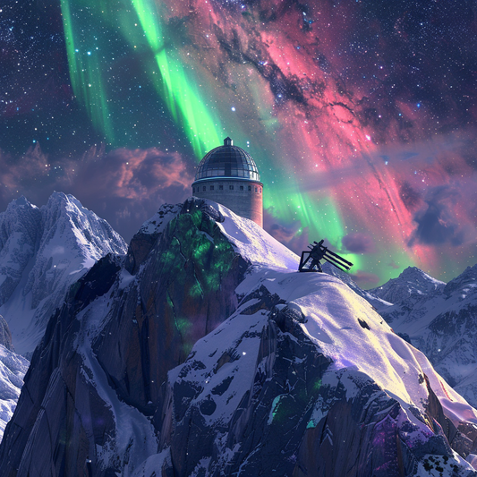 Observatory on the Snow Mountain - Diamond Painting