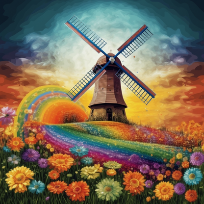 Windmill - Diamond Painting