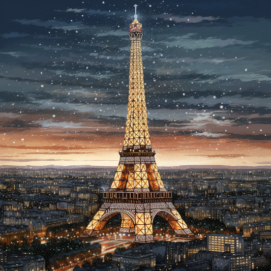 Eiffel Tow- Diamond Painting