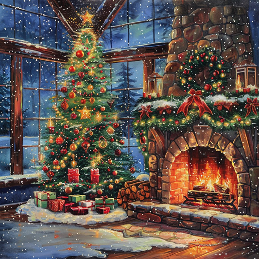 Big Christmas tree - Diamond Painting