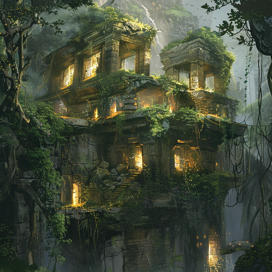 A castle in the jungle - Diamond Painting