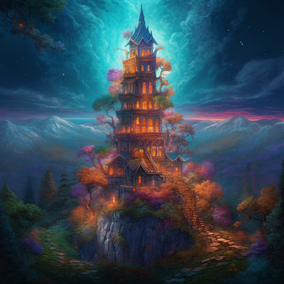 Wizard Towe - Diamond Painting