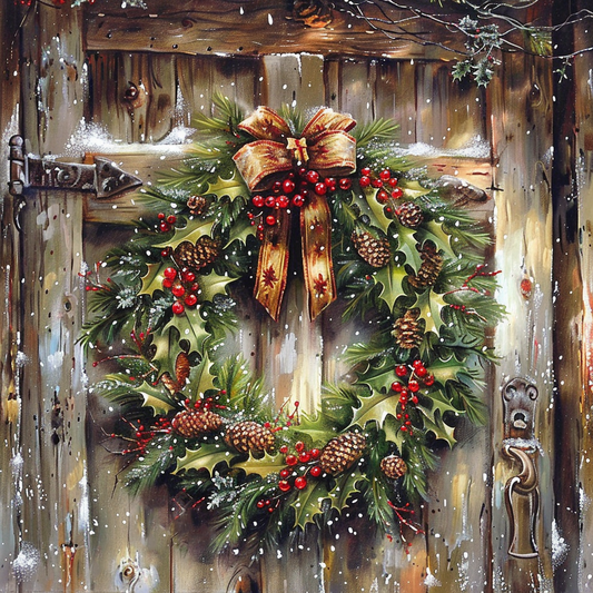 Christmas Wreath - Diamond Painting