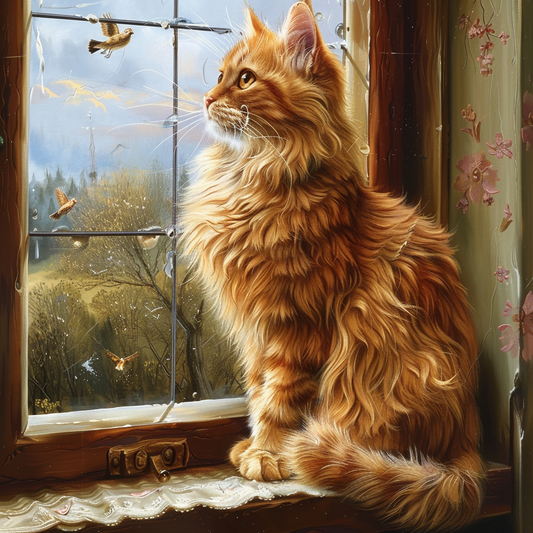 Ginger Cat - Diamond Painting