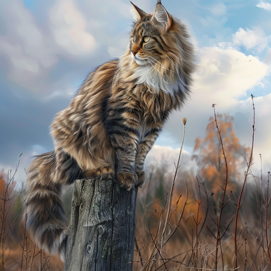 Long-Haired Cat - Diamond Painting