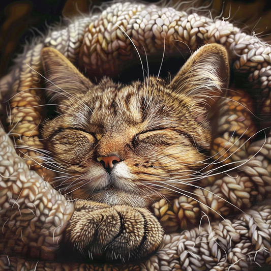 Cats in Straw - Diamond Painting