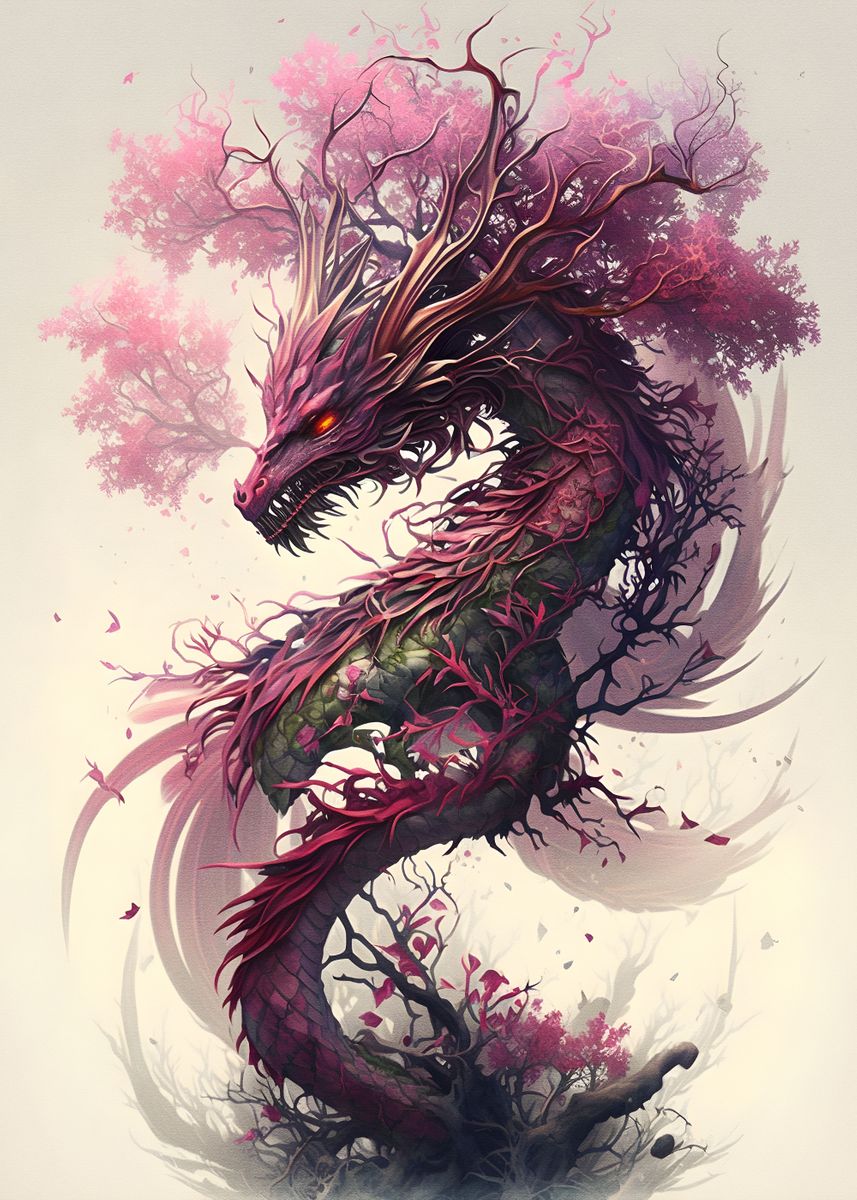 Sakura Dragon - Diamond Painting