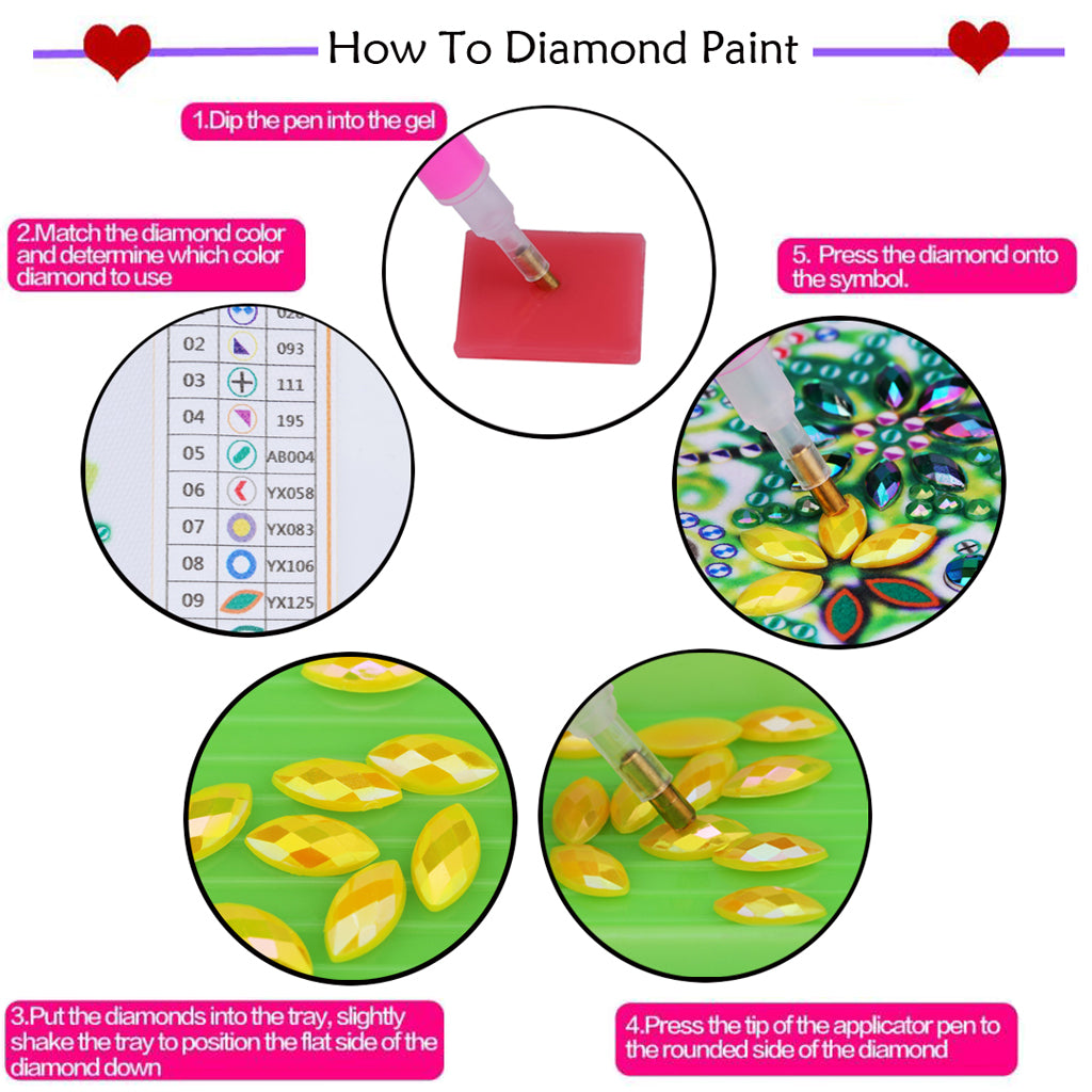 DIY Peace Diamond Painting Untersetzer