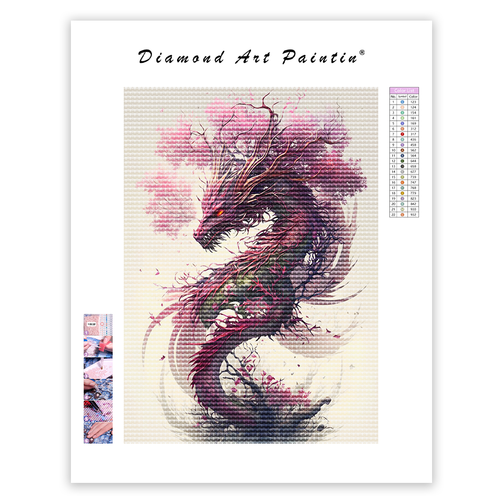 Sakura Dragon - Diamond Painting